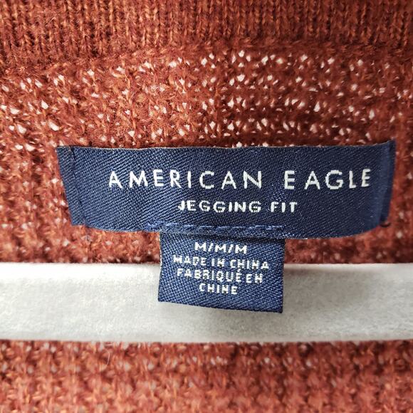American Eagle Women's Amber Knit Jegging Fit Lace Up Sweater Size Medium - Picture 9 of 13